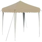 vidaXL Pop-up Partyzelt 195 x 195 x 245 cm Creme Oxford-Stoff