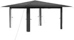 vidaXL Pavillon ohne Seitenwand 4 x 4 m Hellgrau und Anthrazit