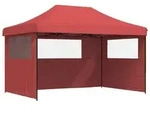 vidaXL Partyzelt 292 x 440 x 315 cm Bordeauxrot Oxford-Stoff