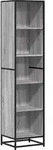 vidaXL B&uuml;cherregal Grau Sonoma 40x35x170,5 cm Holzwerkstoff
