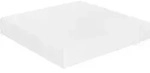vidaXL Schweberegal Hochglanz-Wei&szlig; 23x23,5x3,8 cm MDF