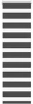 vidaXL Doppelrollo Schwarz 50x150 cm Stoffbreite 45,9 cm Polyester