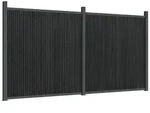 vidaXL Zaunelement Grau 353x186 cm WPC