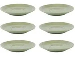 APS Cappuccinountertasse 6er Set &Oslash; 15,5 cm, H: 2,5 cm, Porzellan, blau