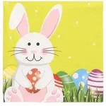 PAPSTAR 300 Servietten, 3-lagig 1/4-Falz 33 cm x 33 cm "Easter Bunny" (37001,...