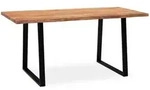 K&uuml;chentisch Massivholz mit Naturkante Industrial-Design | 200x100 cm 