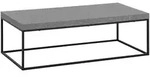 KADIMA DESIGN Couchtisch 120x60x38 cm Grau Sofatisch in Beton-Optik Modern,...