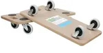 Baumarktplus 2er Set Transportroller SOFT WHEEL indoor MDF Platte 200 kg