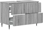 vidaXL Waschbeckenschrank ZWOLLE Sonoma-Grau 82 x 41 x 58,5 cm