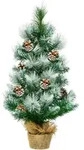 COSTWAY 60 cm k&uuml;nstlicher Mini-Weihnachtsbaum, Tannenbaum f&uuml;r Tisch mit
