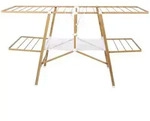 Kitchen Move Klappbarer W&auml;schest&auml;nder NAIROBI Holz 20M Aluminium holzfarben