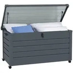 Outsunny-Gartenbox-120L x 62B x 66H cm-Dunkelgrau