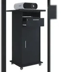 VCM Hifi-M&ouml;bel Neta Schwarz H. 108 x B. 60 x T. 50 cm