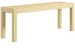HOMCOM - Sitzbank - 120L x 33B x 45H cm - natur