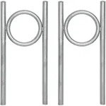 Baumarktplus 2x Fahrradanlehnb&uuml;gel 115 x 53 cm Stahl feuerverzinkt &Oslash; 60 mm
