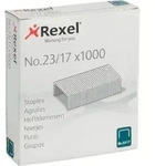 Rexel No.23 Heftklammern 23/17 2101052 Verzinkter Stahl Silber 1000 Heftklammern