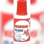Kores Korrekturfl&uuml;ssigkeit, wei&szlig;, 20ml Pinselflasche, auf Benzinbasis