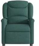vidaXL Massagesessel Dunkelgr&uuml;n Stoff