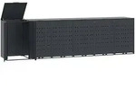DELUKE M&uuml;lltonnenbox GORILO f&uuml;r 6 Tonnen Anthrazit 414x79x117 cm Stahl 