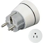 Hama Reiseadapter Typ A/B, 3-polig, f&uuml;r USA/Kanada