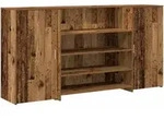 Rezeptionstheke Altholz 200x50x103,5cm Holzwerkstoff Atlas Infinite Office Modell