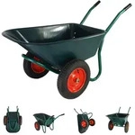 Baumarktplus 2-Rad Schubkarre 100 L 160 kg Gartenschubkarre Luftr&auml;der...