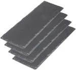 Westmark 4 Servierplatten Naturschiefer &raquo;Tapas + Friends&laquo;, 30 x 10 cm