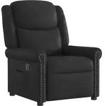 vidaXL Relaxsessel Gl&auml;nzend Schwarz Kunstleder