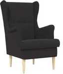 vidaXL Sessel Schwarz Boucl&eacute;
