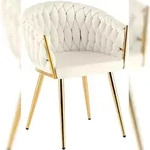 CLP Esszimmerstuhl Molise Samt Gold Samt HBT: 80x58x57 cm creme Samt