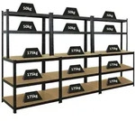 PROREGAL Mega Deal 3x Profi Werkbank GIANT BEAST HxBxT 180x100x60cm Fachlast...