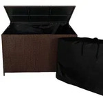 Rattan Kissenbox - Braun