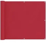 vidaXL Balkonsichtschutz 100 x 1000 cm Oxford-Stoff Rechteckig Rot