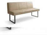 KAWOLA Esszimmerbank ELEEN Leder beige 143cm