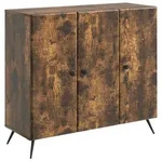 vidaXL Sideboard Ger&auml;ucherte Eiche 89 x 34,5 x 80 cm Holzwerkstoff