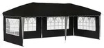 vidaXL Pop-up Partyzelt 575 x 289 x 245 cm Schwarz