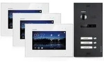 Balter Home Video T&uuml;rsprechanlage f&uuml;r 3 Familienhaus, 3x Monitore, Balter EVO