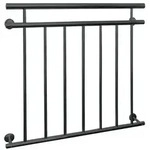 ECD Germany Franz&ouml;sischer Balkon 90x100 cm Anthrazit matt | 7 F&uuml;llst&auml;be,...