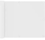 vidaXL Balkonschirm Wei&szlig; und Gelb 75x600 cm Oxford-Stoff Modell Lumina Shadow