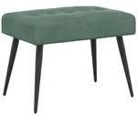 vidaXL Bank mit Knopfheftung Meergr&uuml;n 60 x 40 x 45 cm Samt
