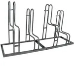 Baumarktplus Fahrradst&auml;nder f&uuml;r 4 Fahrr&auml;der h&ouml;henversetzt 140 x 75,5 cm Stahl