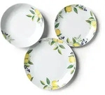 Excelsa Geschirrset 18-Teiliges Lemon Porzellan bunt