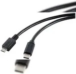 Renkforce USB-Kabel USB 2.0 USB-C&reg; Stecker, USB-Micro-B Stecker 1.80 m Schwarz