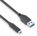 PureLink USB-C auf USB-A Kabel - 3.1 Gen 2, 3A, 10G - iSerie - schwarz - 0,50m