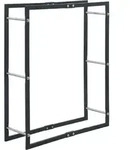 vidaXL Brennholzregal Schwarz 80&times;25&times;100 cm Stahl