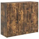 vidaXL Sideboard Ger&auml;ucherte Eiche 89 x 34,5 x 77 cm Holzwerkstoff