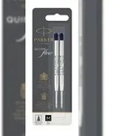 Parker 1950372, Schwarz, Medium, Silber, Kugelschreiber, Sichtverpackung, 2 St&uuml;ck(e)