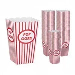 Relaxdays Popcornt&uuml;ten, 60er Set, gestreift, Retro-Optik, Kino, Filmabend Zubeh&ouml;r,