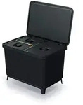 Keden Systema M&uuml;lleimer mit 3 F&auml;chern, 2 x 10 l und 1 x 23 l, in Schwarz