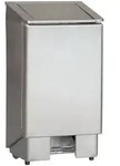 Combisteel M&uuml;lleimer mit Fu&szlig;pedal aus Edelstahl 60 Liter